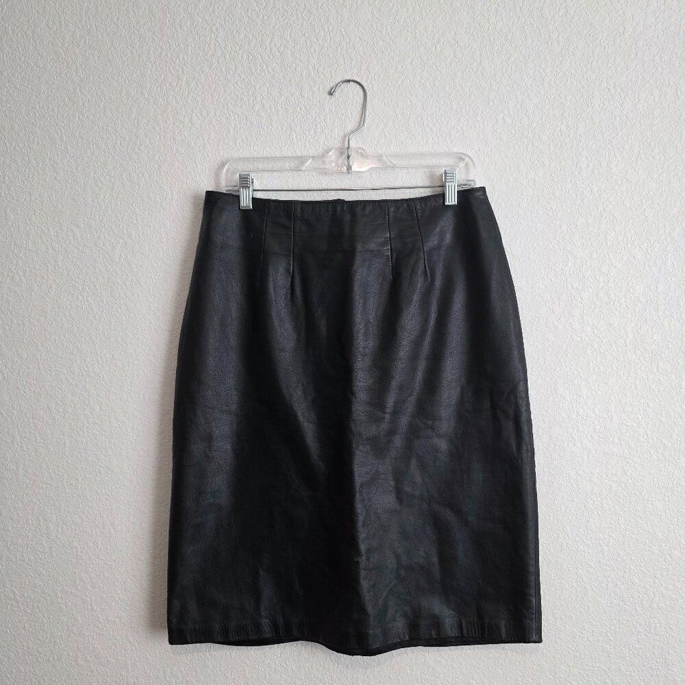 Vintage Cedars Leather Pencil Skirt Sz 12